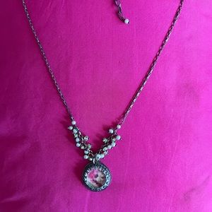 Oxidized Dainty Sterling Silver Necklace